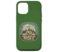 Home is Where You Pitch It Tente de Camping Amusante Coque pour iPhone 12/12 Pro