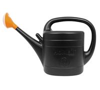 Home It® Arrosoir avec Pomme d’arrosage 10L | Plastique 100% recyclé | Noir et Orange | Idéal pour Jardin et intérieur