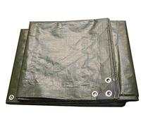 Home IT® Bâche de Protection Verte 4 m x 6 m = 24 m² - Bâche Imperméable avec Renfort de Bord à Double Soudure et œillets en Aluminium pour Chaque Mètre Complet