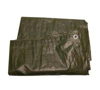 HOME It® - Bâche légère - 2,5 x 3,6 m - 50 g/m² - Imperméable et résistante au Vent - Renforcement Double Couture - Œillets en Aluminium, Vert