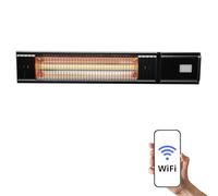 HOME It® Chauffage Exterieur Terrasse Mural WiFi | Chauffage Terrasse Infrarouge 2000W, Étanche IP65, 9 Niveaux de Chaleur, Contrôle par App & Télécommande