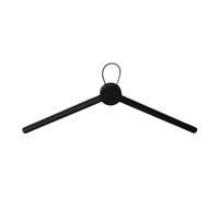 Home>it® Cintre 48×2,5×15,5 cm, chêne Peint en Noir - Design Minimaliste et Moderne pour Un Rangement délicat des vêtements
