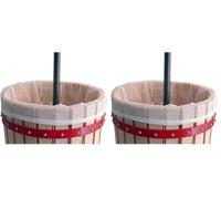 Home>it® Garden Sac à jus pour Presse-Fruits 18L - Filtre à pulpe Robuste - Accessoire pour pressoirs manuels - Jus Clair & sans résidus (Lot de 2)