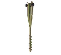 HOME IT® Pique de Sol pour Parasol - Universel Jusqu’à Ø60 mm - avec Tige de Serrage et 3 Vis de Fixation - Acier Galvanisé - Longueur 57 cm