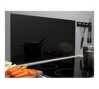 Home>it Plaque de Garde-Boue carrée 60 x 30 cm Verre Noir Trempé