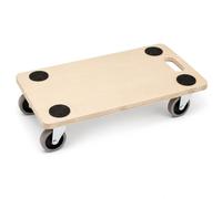 Home It Work® Chariot de Transport pour Meubles 250 kg - 29 × 58 cm - Plateau en Contreplaqué avec Zones Antidérapantes - 4 roulettes Pivotantes - Base de Transport Robuste