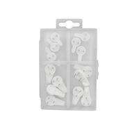 HOME IT® Work Lot de 14 Crochets à Béton | Fixation Sans Perçage | Avec Clous Acier | Installation Facile | Boîte de Rangement Incluse | Pour Cadres, Miroirs, Décoration Murale