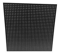 HOME IT® Work panneau à outils mural en métal 40x40 cm noir - panneau perforé pour atelier - support mural pour outils - rangement robuste et durable