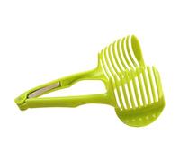 Home Kitchen Cutting Tool - Durable Abs Construction, Hand-Held Food Securing Design, Multifunctional Hand Tomato Slicer, Household Gadgets Stand | For Onion Potato Tomato Fruit Salad Preparation
