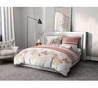 Home Linge Passion | Housse de Couette - 3 Pièces | 100% Coton - 57 Fils | 2 Personnes - 240x260 cm | SEVIGNE Rose Poudre