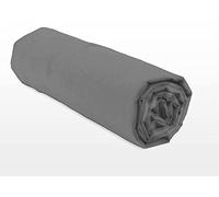 Home Linge Passion - Lot DE 2 DRAPS Housse UNI 100% Coton - Bonnet 25 Couleurs - Gris Foncé, MATIÈRE - 100% Coton, Tailles - 160 x 200 cm