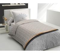 Home Linge Passion - LOUXOR Parure de Couette 100% Coton - Jaune - 140x200 cm