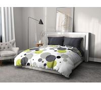 Home Linge Passion Parure de Couette 140x200 cm, Housse imprimée + taie, Douce, légère et Facile d'entretien, Bulles de rêve