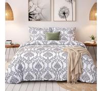 HOME LINGE PASSION - Parure de Couette 240x260 cm - 100% Coton - Housse + 2 Taies - Motif Malikoa