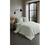 HOME LINGE PASSION Parure de Couette en Gaze de Coton 220x240 cm Vert d'eau