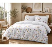 HOME LINGE PASSION Parure de Couette Montespan Jaune 140x200 cm