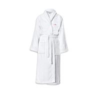 HOME LINGE PASSION PEIGNOIRS BRODE LE TEMPS D'UN BAIN 500 G BLANC TAILLE L