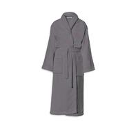 HOME LINGE PASSION PEIGNOIRS BRODE LE TEMPS D'UN BAIN 500 G GRIS FONCE TAILLE L