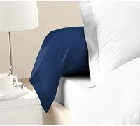 Home Linge Passion Taies de traversin 85x185 cm, Bleu, Lot de 2