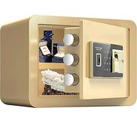 Home Lock Box Office Fingerprint Password Safe Suitable for Home/Travel/School, Alloy Steel Material,B-36cm X 30cm