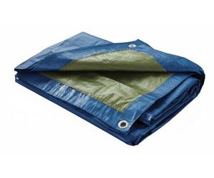 Home Maison - Bâche de Protection Étanche 60 g/m² - Oeillets métalliques et Coins renforcés - Polyéthylène Bleu - Multi-Usage intérieur & extérieur - Dimensions 4 × 5 m