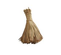 Home Maison - Balai à Main Marocain - Feuilles de Palmier - Design Traditionnel - Accessoire Déco pour Intérieur, Petites Surfaces - Hauteur 25 cm - Naturel