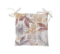 HOME MAISON Decostars - Galette de Chaise imprimé végétal Multicolore Multicolore