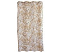 HOME MAISON Decostars - Rideau occultant imprimé végétal Feuillage doré