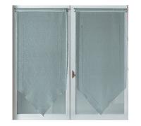 Home Maison HM692296529 Vitrage à la Paire en Pointe Étamine Brodée Ajourée Rétro Gris 45 x 120 cm