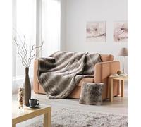 Home Maison HM6977726764 Plaid Acrylique Brun 130 x 160 cm