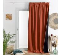 HomeMaison.com Rideau Isolant - Rideau Thermique - Rideau Occultant - Rideau Terracotta - Rideau 140X260