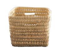 Home Maison Panier de rangement rectangle Palm - Boite de rangement Palmier -17 x 37 x 24 cm - Artisanat Marocain - Couleur Naturel