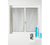 Home Maison - Petit Voilage à la Paire en Organza Uni - Polyester - Transparent, Brodé, Prêt à Poser - Ourlet Passe Tringle 4 cm - Salon, Chambre, Cuisine - 80 x 160 cm - Blanc