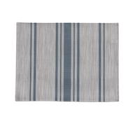HOME MAISON Sud Etoffe - Set de Table Lavable à Fines Rayures Plastique Bleu Marine 30x45 cm