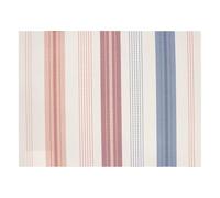 HOME MAISON Sud Etoffe - Set de Table rayé Plastique Polyester Brique 35x50 cm