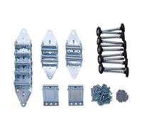 Home Master Hardware Kit de réglage de charnière et rouleau de porte de garage pour porte de 40,6 x 17,8 cm ou 45,7 x 17,8 cm