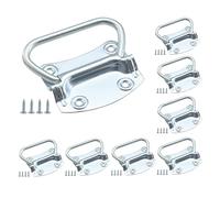 HOME MASTER HARDWARE Lot de 8 poignées de porte de levage plaquées zinc 8,9 cm