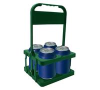 Home Men's Beer Bag - Porte-bouteille en bois | 6 porte-bouteilles | Ouvre-bouteilles et sous-verres pour bouteilles en verre et PET | Idée cadeau pour homme