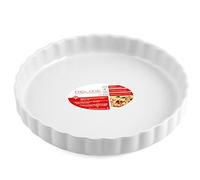 Home Moule à Tarte, 29 x 4.5 cm, Céramique, Blanc