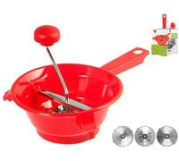 HOME Moulin à Légumes Plastique 3 Disques INOX Cm 24 Article pour la Cuisine