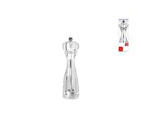 HOME Moulin à sel avec Mécanisme en Céramique, Acrylique INOX, Transparent, 20 cm