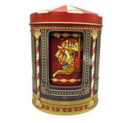 Home of Christmas Boîte à biscuits de Noël, boîte à biscuits, boîte de rangement, boîte à biscuits et pain d'épices (boîte à musique carrousel 750 ml/12 x 16 cm)