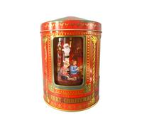 Home of Christmas Boîte à biscuits de Noël, boîte à biscuits, boîte de rangement, boîte à biscuits et pain d'épices (boîte à musique Santa 750 ml/12 x 16 cm)