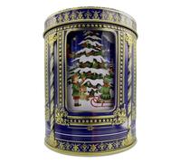 Home of Christmas Boîte de Noël, boîte de biscuits, boîte de conservation, boîte à biscuits, boîte en fer-blanc. Conservation pour biscuits et pain d’épices (Boîte à musique avec anges et lutins 750