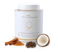 Home of Thamani - THÉ CHAÏ COCO ÉPICÉ - Thé noir kényan, noix de coco & épices de Tanzanie - Chai latte inspiré Swahili - Infusion gourmande exotique - Boîte métal 80 g - Masala Chai authentique