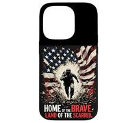 Home of The Brave. Terre des Scarred. Soldat Patriotique Coque pour iPhone 14 Pro