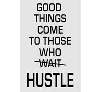 Home Office Motivational Art - Hustle Themed Inspirational Print, Wall Decor for Bedroom and Gift for Entrepreneurs(Unframed,16x24inch(40x60cm))