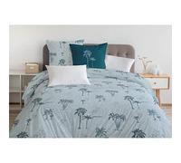 Home Passion | Housse de Couette - 3 Pièces | 100% Coton - 57 Fils | 2 Personnes - 220x240 cm |TINGHIR -Vert Canard