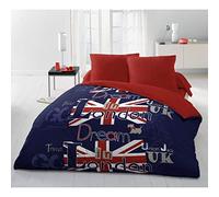 Home Passion | Parure de Drap - 4 Pièces | Microfibre | 2 Personnes - 240x300 cm | Dream in London - Multicolore