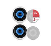 PyleHome PIC6E - Haut-parleurs - 125 Watt (Totale) - 2 voies Noir